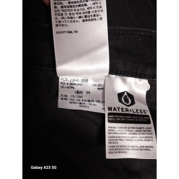 Levi's Classic Straight 18W Black Denim Pants - Picture 7 of 7